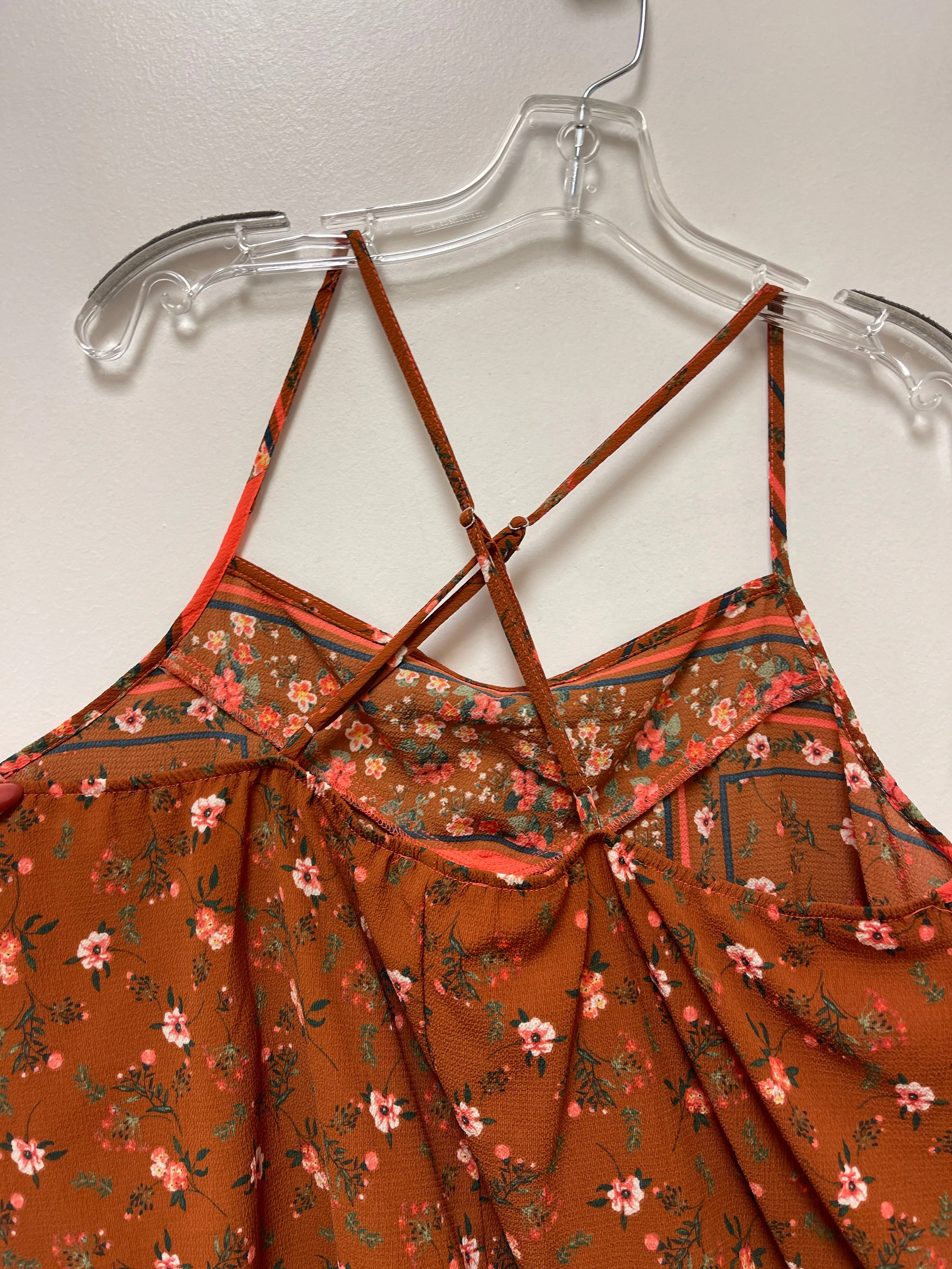 Brown Top Sleeveless Charming Charlie, Size Xl