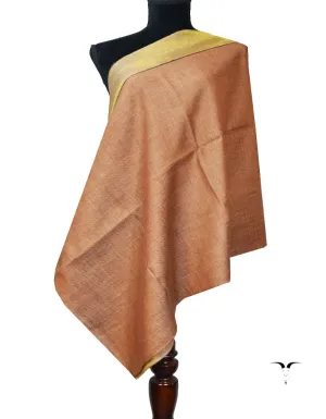 brown Zari Reversible Pashmina stole 8014