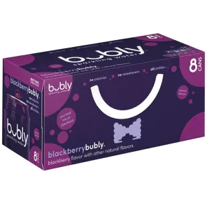 bubly Blackberry Sparkling Water 12 fl oz, 8 Ct