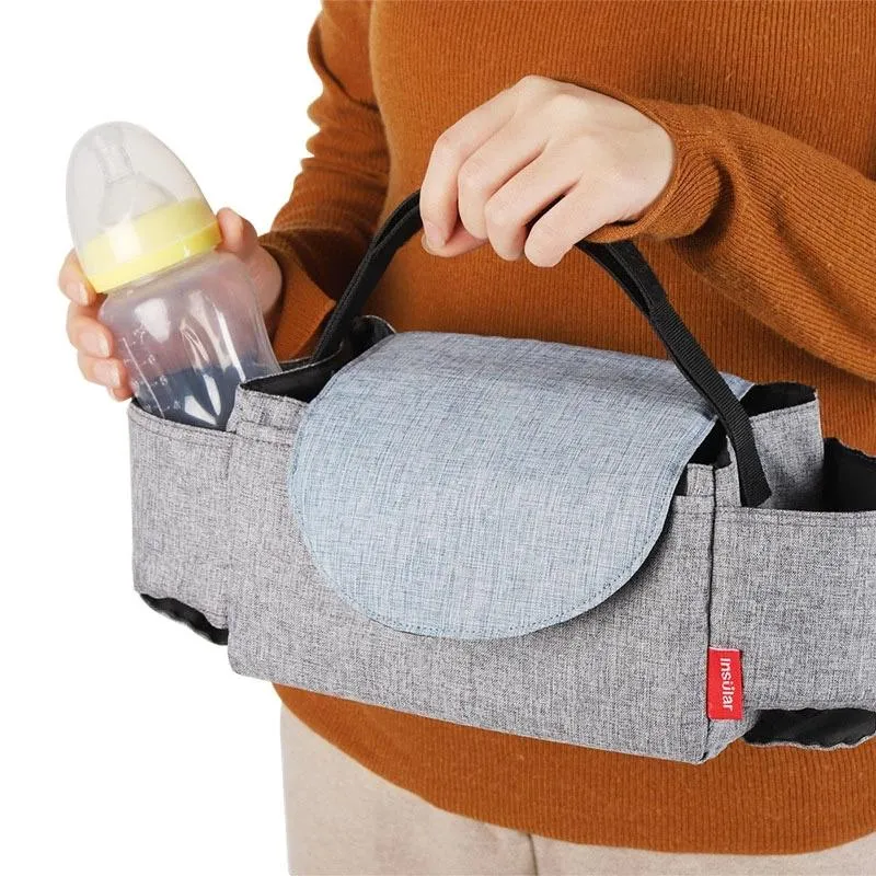 Buggy Pram Organizer Bottle Holder Universal Stroller Bag