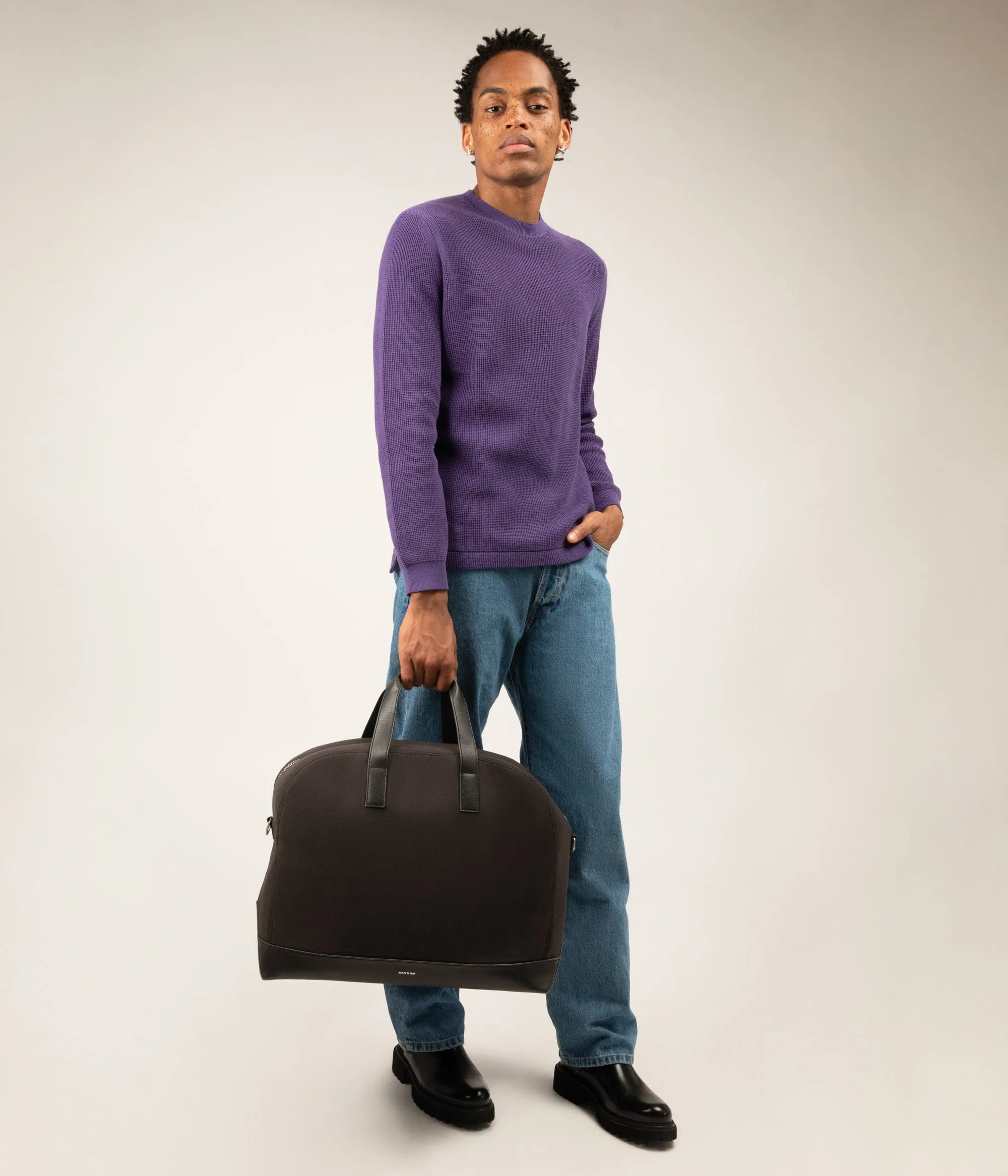 CALVI Vegan Weekender Bag - Canvas