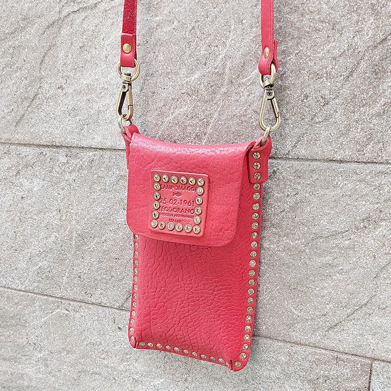 Campomaggi/Mobile bag (Red/Navy)