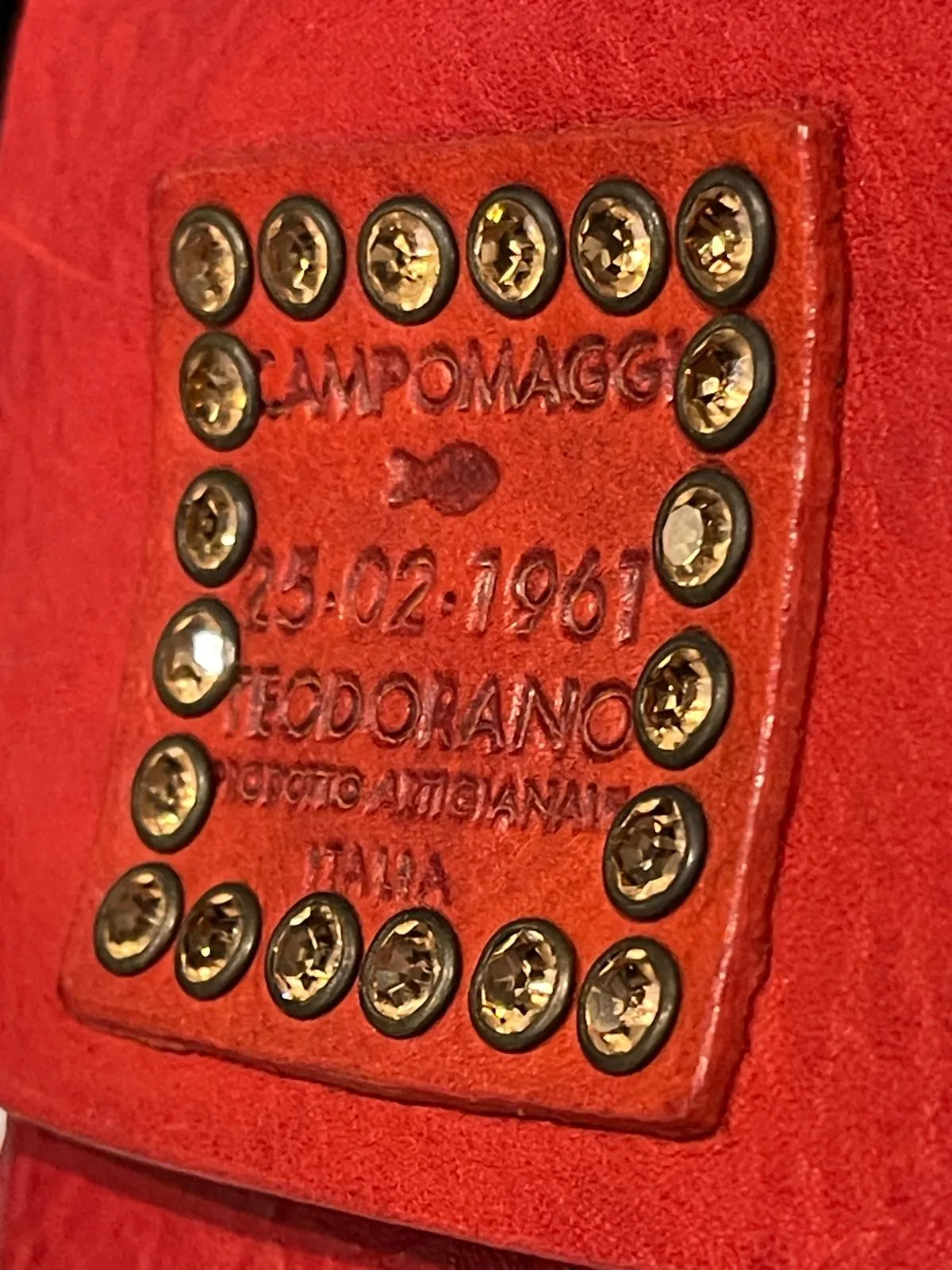 Campomaggi/Mobile bag (Red/Navy)