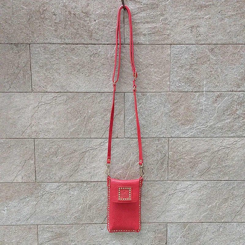Campomaggi/Mobile bag (Red/Navy)