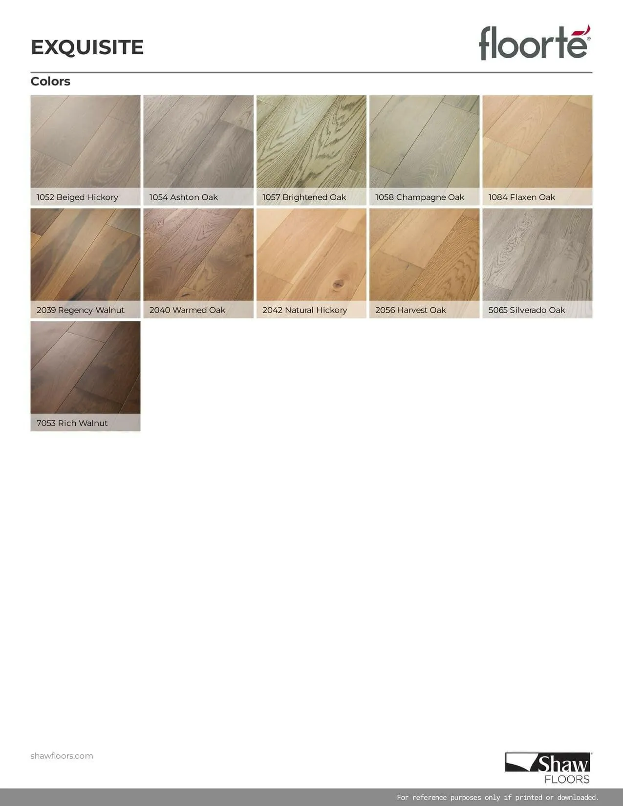CHAMPAGNE OAK 01058 - SHAW WATERPROOF ENGINEERED HARDWOOD EXQUISITE  FH820