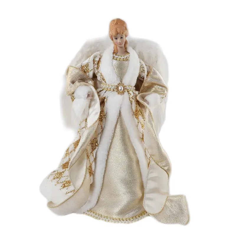 Christmas Deluxe Plush White Angel Tree Top