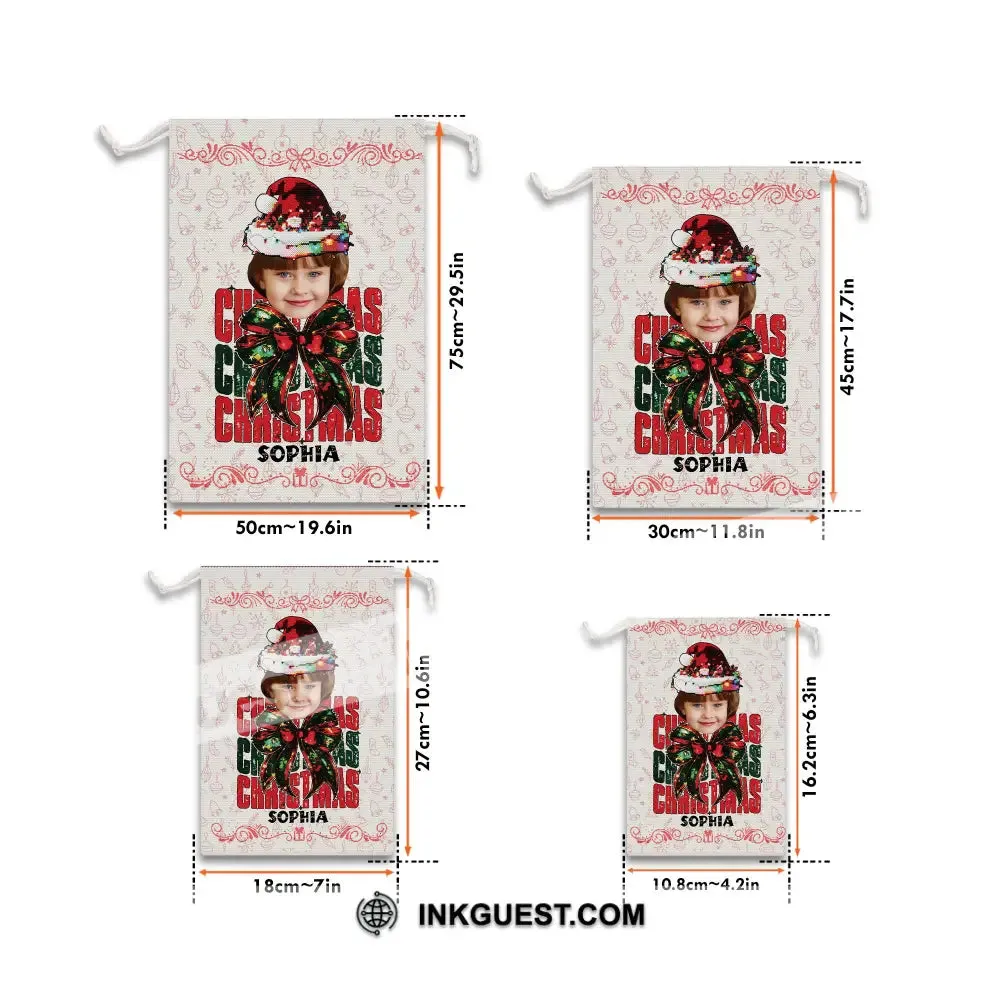 Christmas Kid Bag Personalized Christmas String Bag