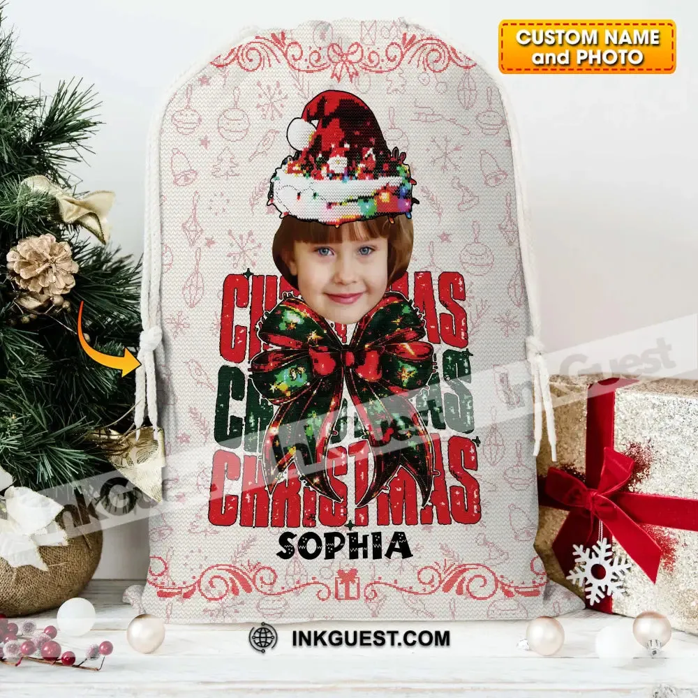Christmas Kid Bag Personalized Christmas String Bag