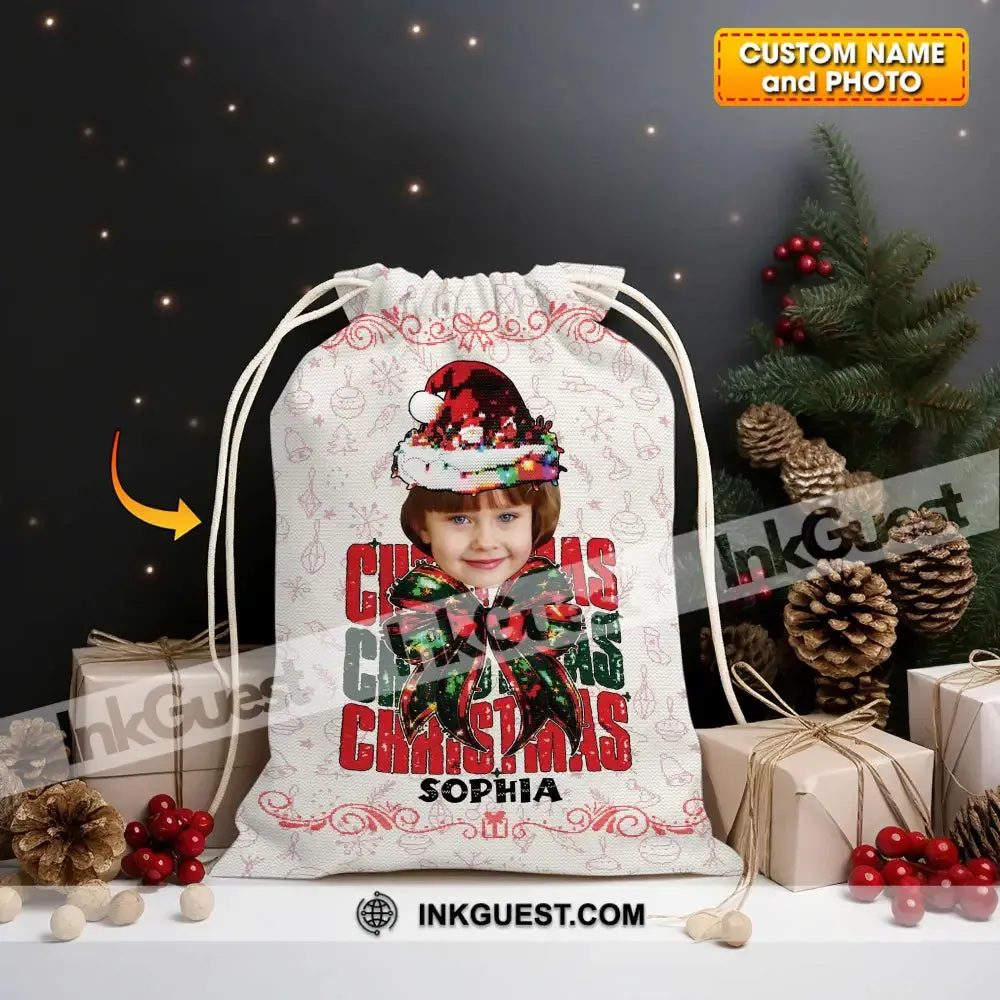 Christmas Kid Bag Personalized Christmas String Bag