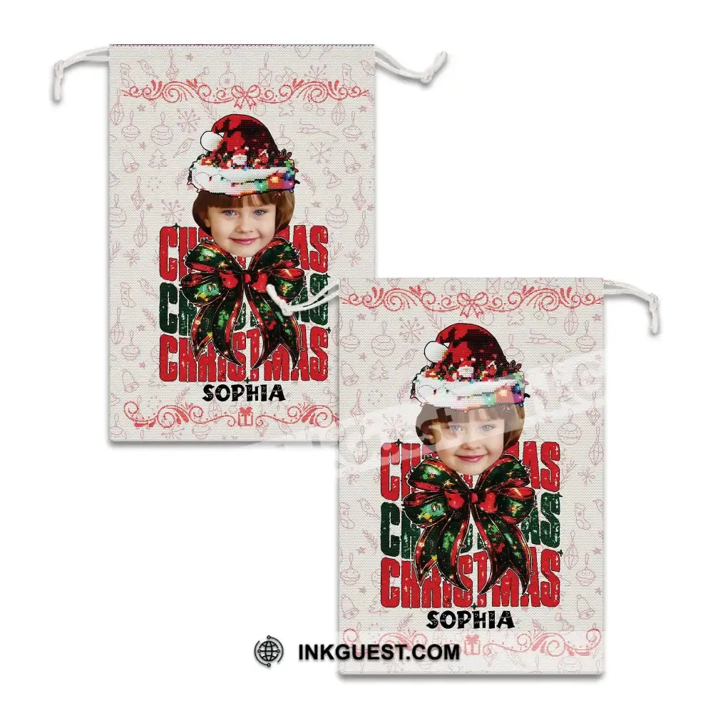 Christmas Kid Bag Personalized Christmas String Bag