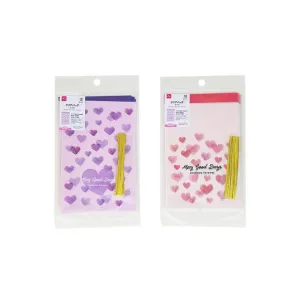 Clear Bags Heart 4.72in x 7.28in