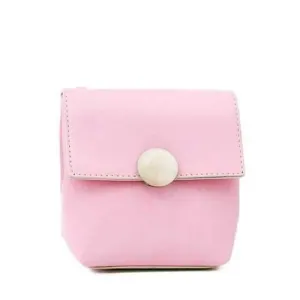 Concise Metal and Solid Color Design Crossbody Bag For Women - Pink