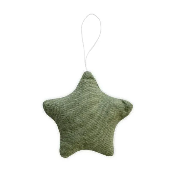 Cotton Fabric Ornaments - Olive Green