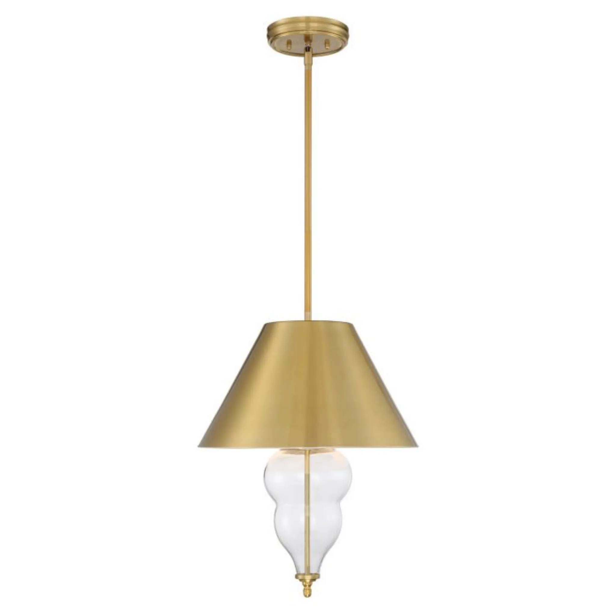 Craftmade Nabu 3 Light Pendant in Satin Brass