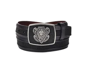 Cuadra BC170 MN Black Stingray Exotic Strip Belt