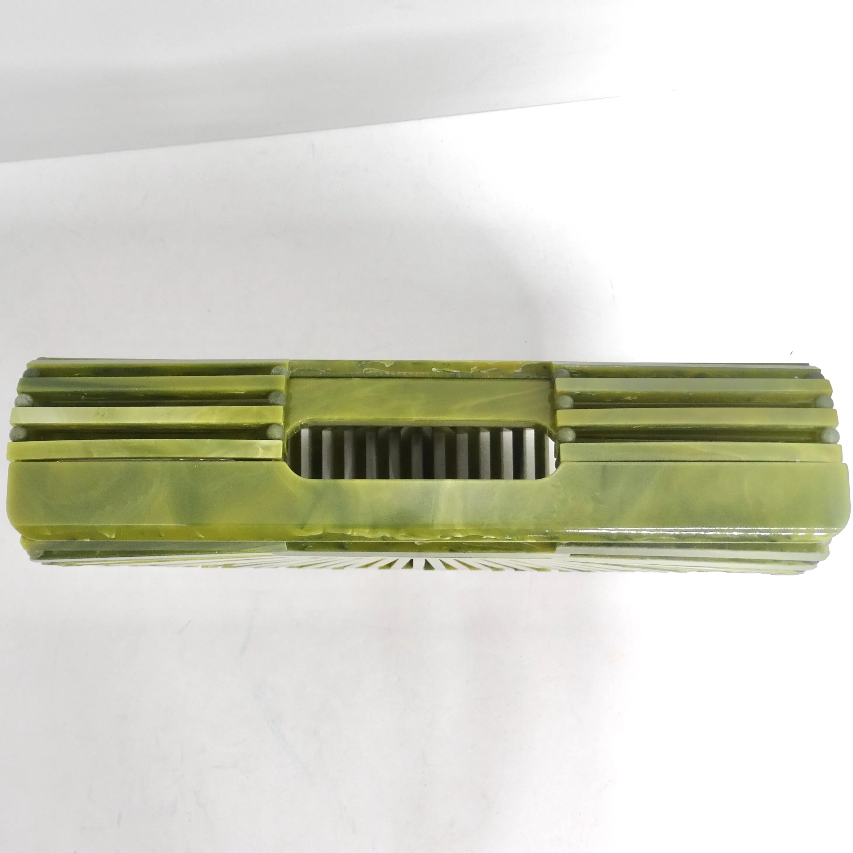 Cult Gaia Acrylic Ark Bag Green