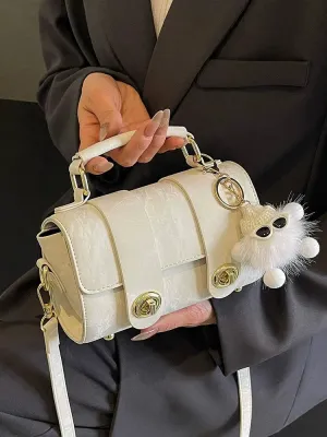 Cute Accessory Handle Crossbody Bag