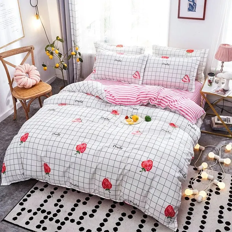 Cute Cartoon Print Duvet Cover
