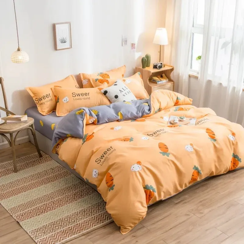 Cute Cartoon Print Duvet Cover