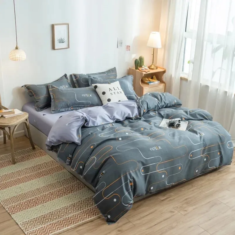 Cute Cartoon Print Duvet Cover