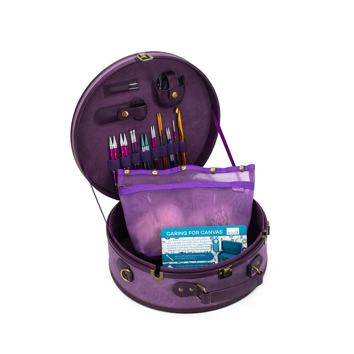 della Q Maker's Hat Box - Indigo