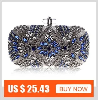 Diamond Evening Clutch Bag For Women Wedding Golden Clutch Purse Chain Shoulder Bag Small Party Handbag With Metal Handle
