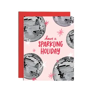 Disco Sparkling Holiday Card