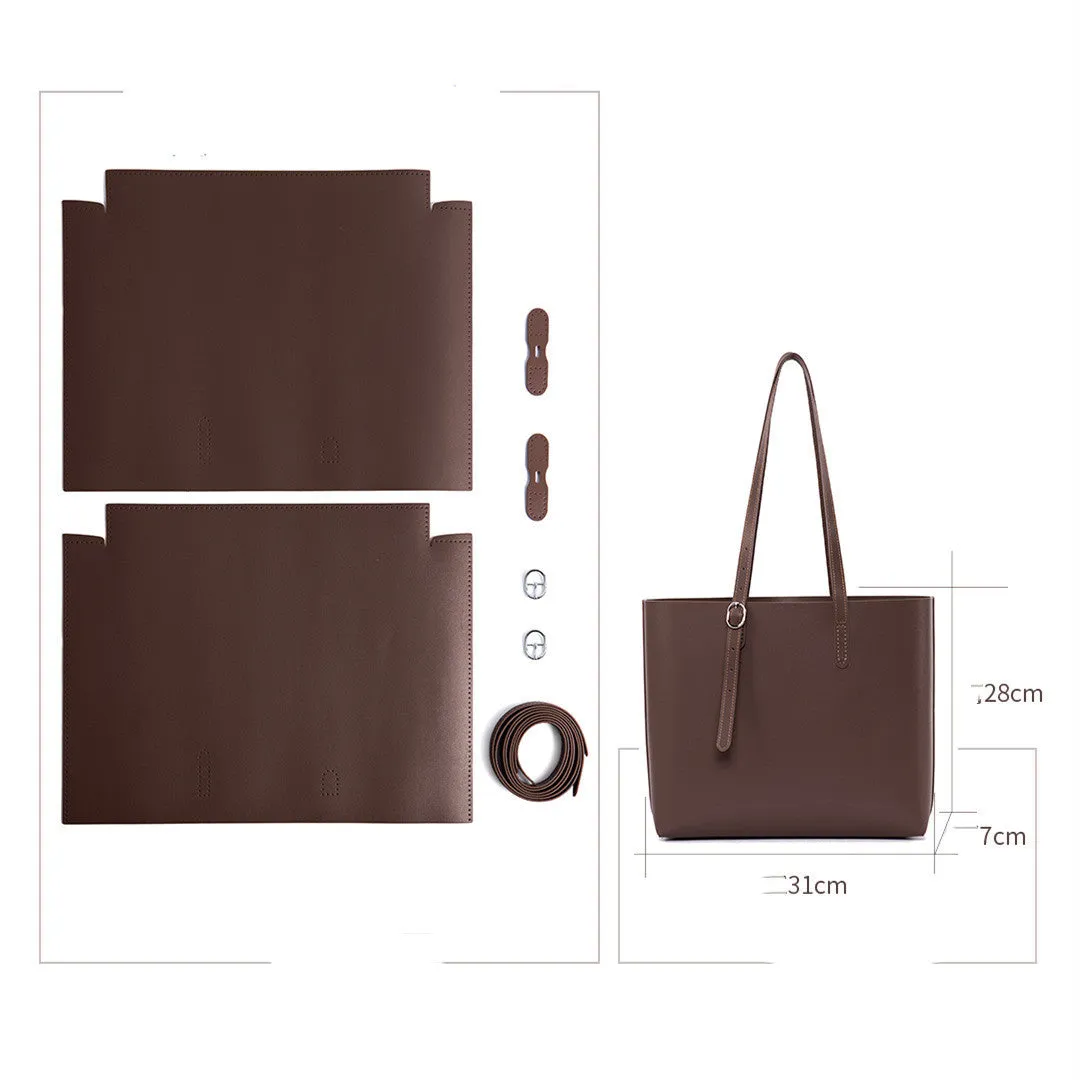 DIY Cowhide Leather Large Handbag Material Pack