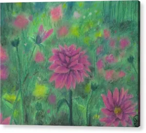 Dreaming of Dahlias ~ Acrylic Print