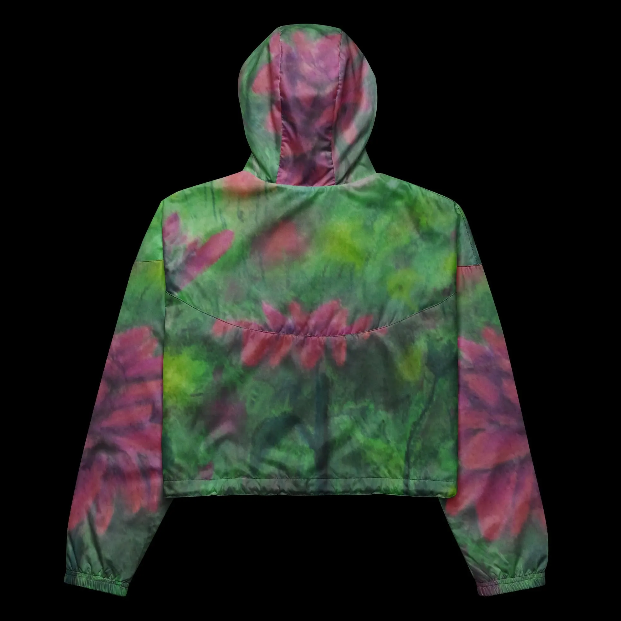 Dreaming of Dahlias ~ Women’s Cropped Windbreaker