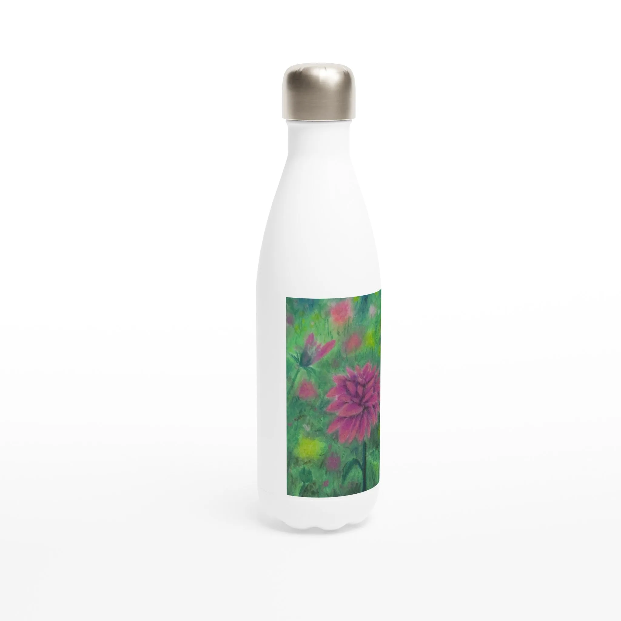 Dreaming of Dalhia's ~ White 17oz Stainless Steel Water Bottle