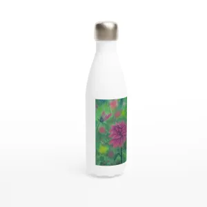 Dreaming of Dalhia's ~ White 17oz Stainless Steel Water Bottle