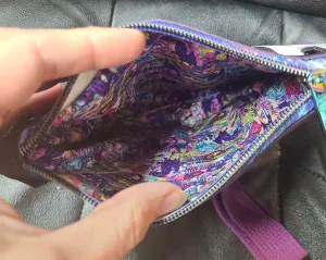 Eggplant Cork and LL Sarah Purse