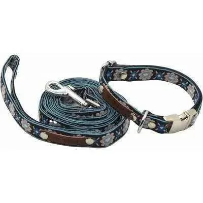 Elegant Cotton Dog Collar with Personalised Engraved Charm by Lollipollipocket