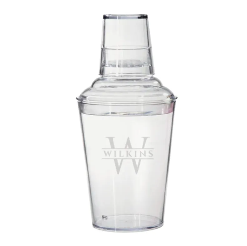 Engraved Acrylic Cocktail Shaker