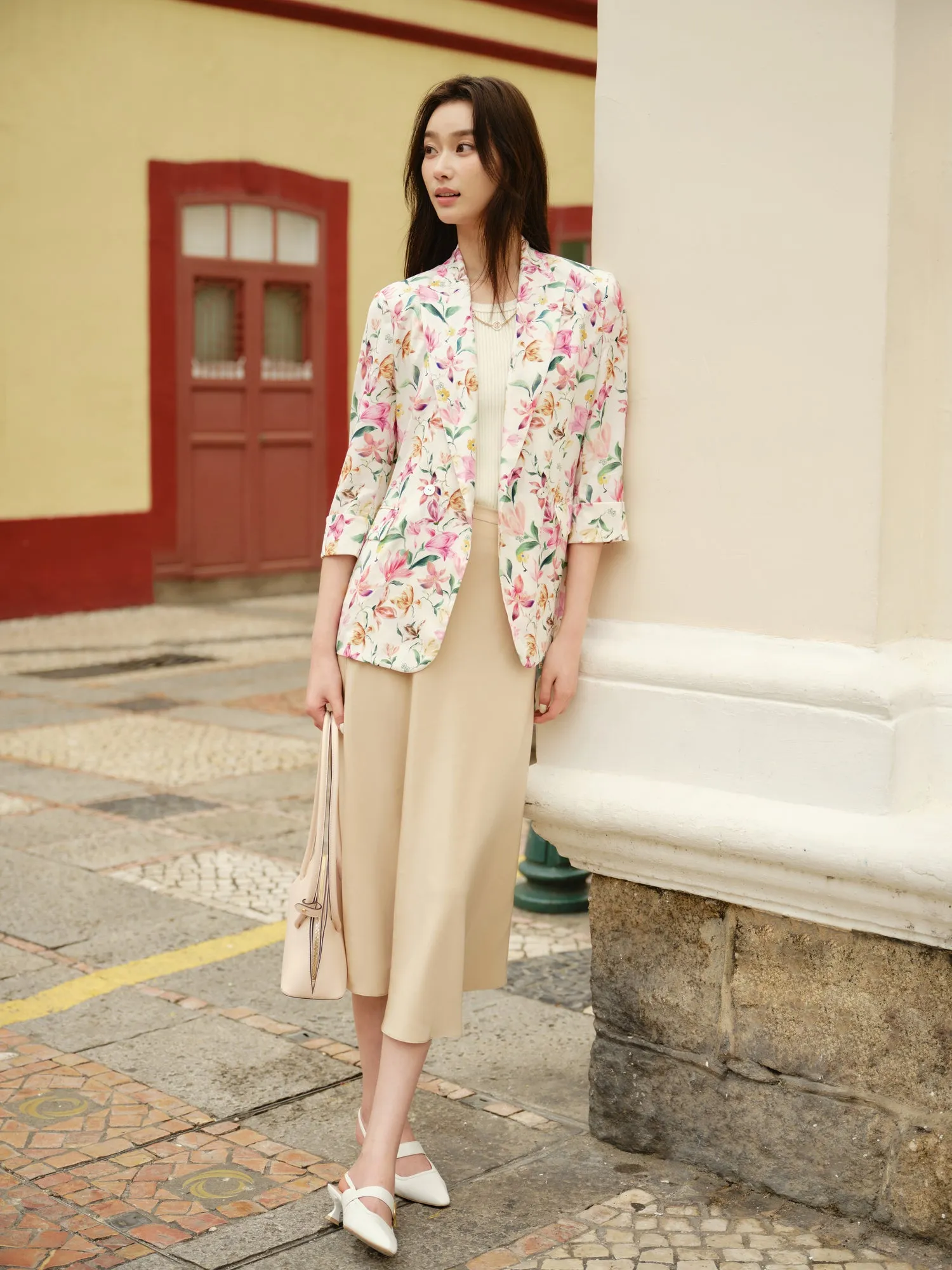 EP YAYING Printed Blazer