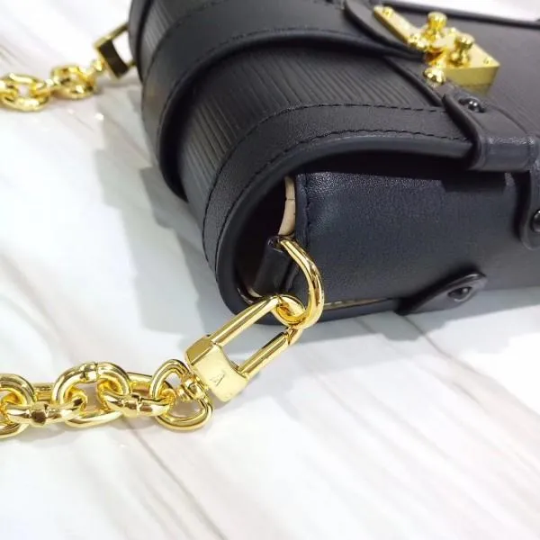 Epi Leather Trunks Phone Holder Mini Chain Wallet Bag M63913 Black 2019
