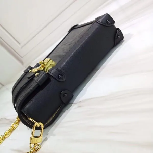 Epi Leather Trunks Phone Holder Mini Chain Wallet Bag M63913 Black 2019