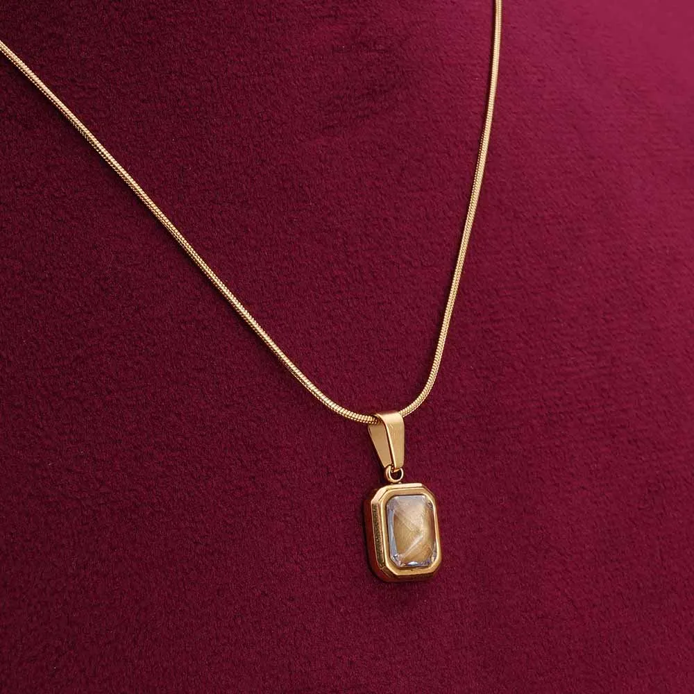 Everyday Exquisite Yellow Stone Gold Necklace