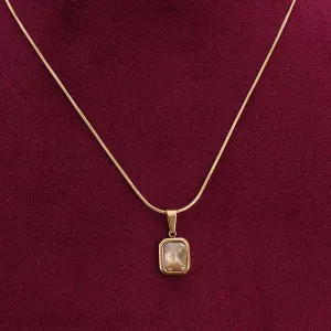 Everyday Exquisite Yellow Stone Gold Necklace