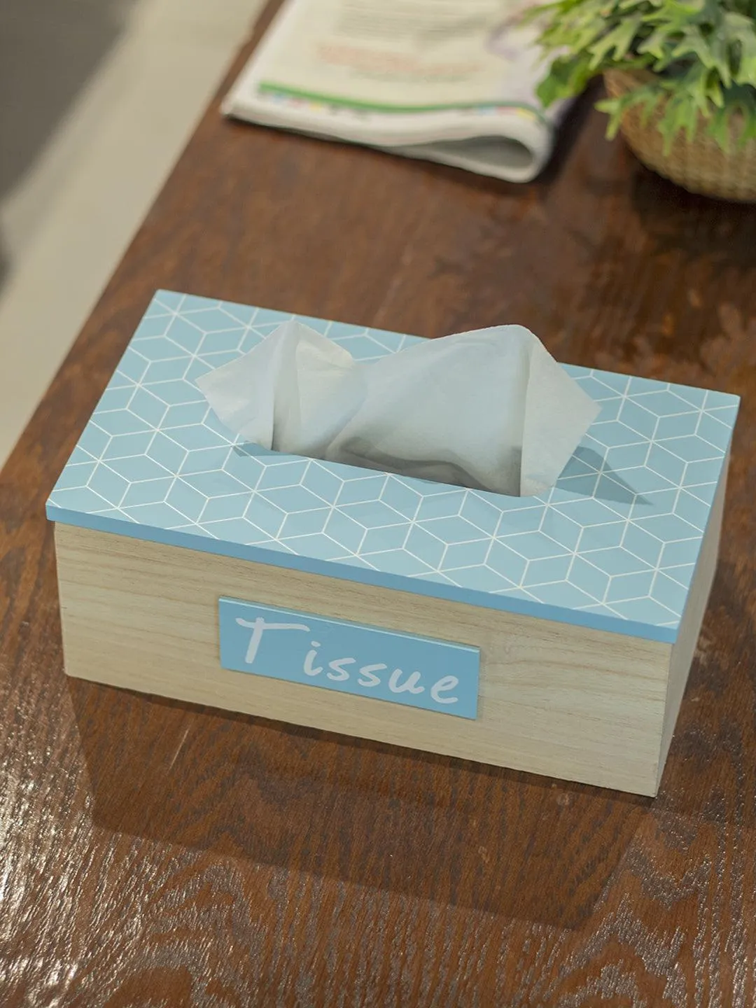 Exquisite Blue Tissue Holder Box