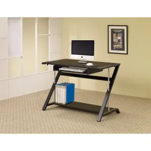 Exquisite Contemporary Computer Desk, Black  By Benzara