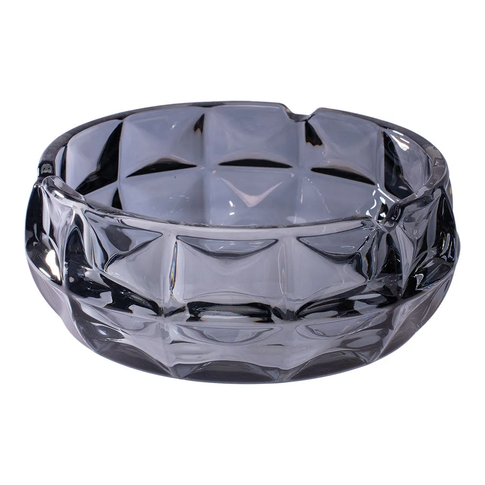 Exquisite Faceted Glass Ashtray