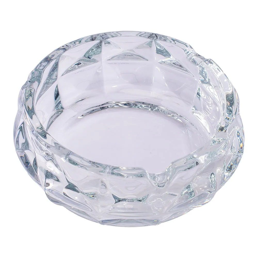 Exquisite Faceted Glass Ashtray