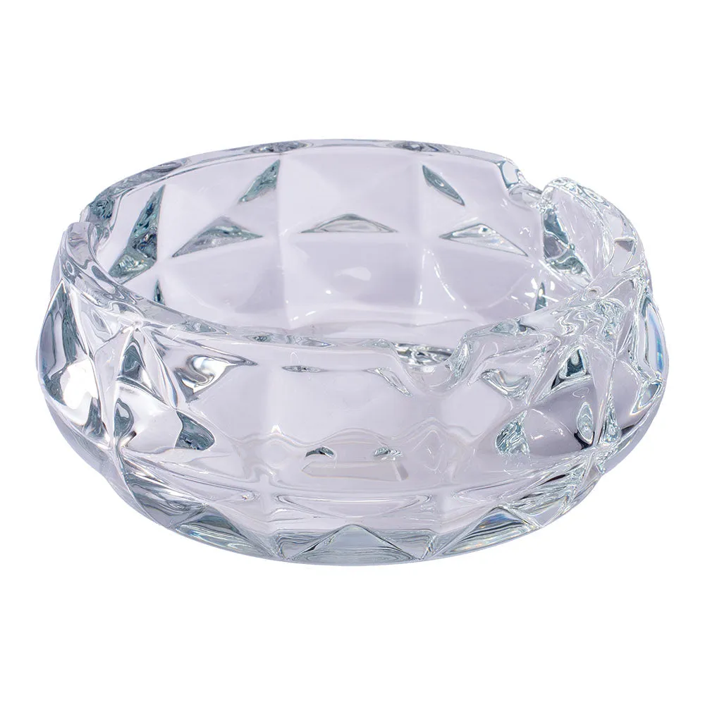 Exquisite Faceted Glass Ashtray