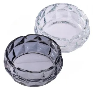 Exquisite Faceted Glass Ashtray