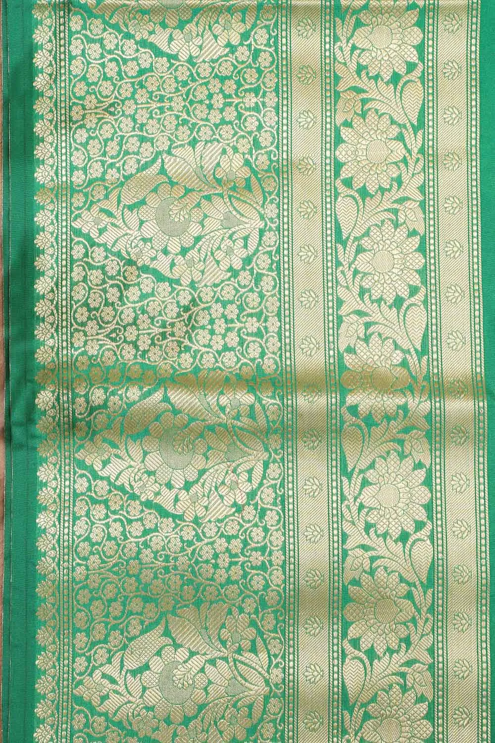 Exquisite Green Banarasi Silk Lace ( 1 Mtr )