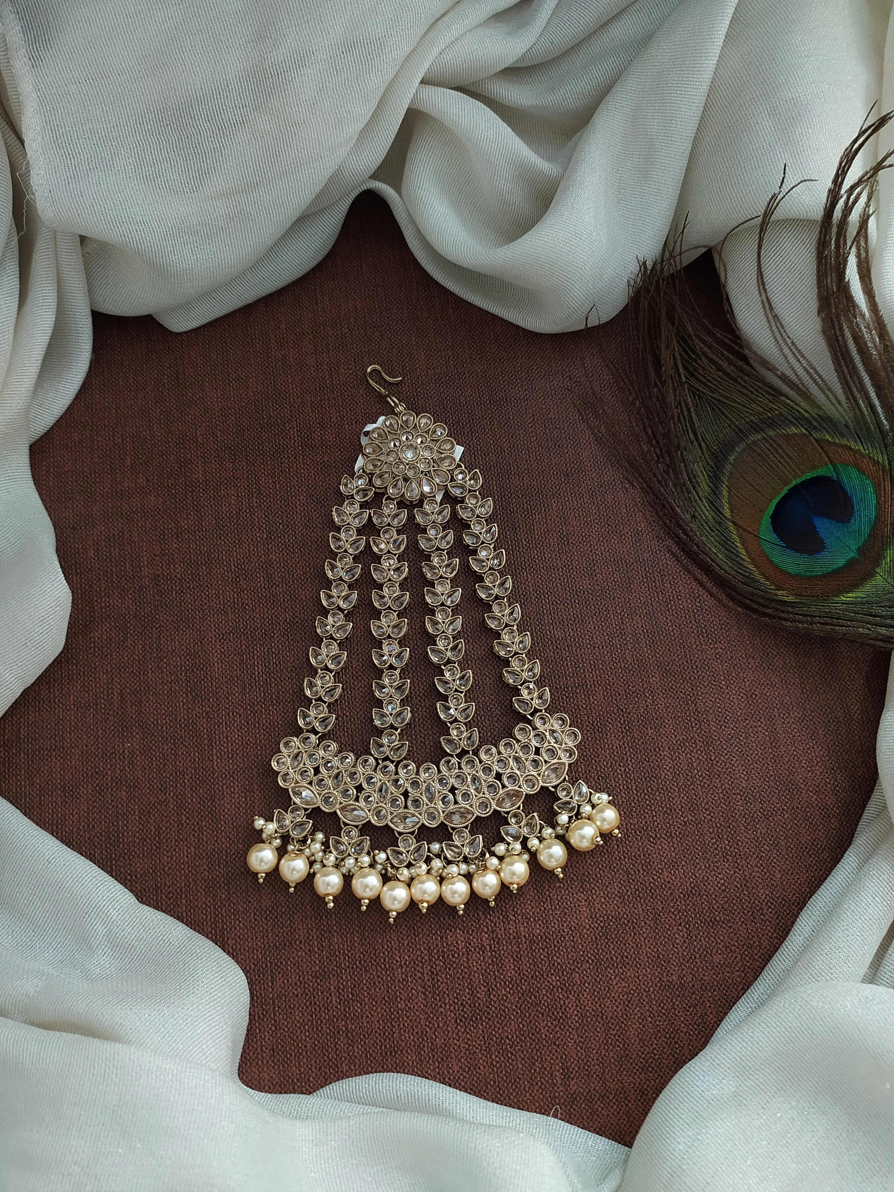 Exquisite Polki Floret Paasa/Jhoomar in LCT Color