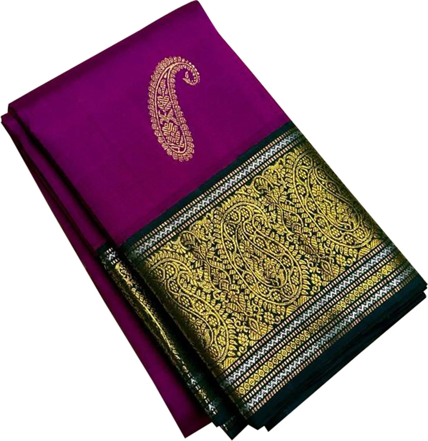 Exquisite Purple Kanjeevaram Pure Silk Saree