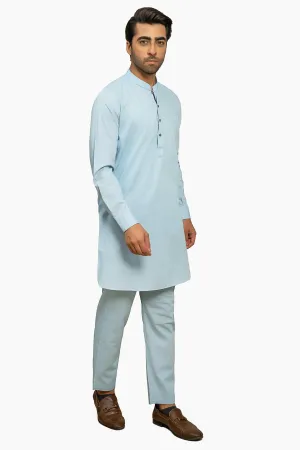 EXQUISITE TEXTURED KURTA PAJAMA SKY BLUE